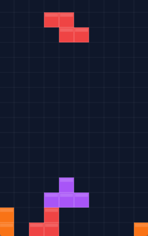 Screenshot van Retris